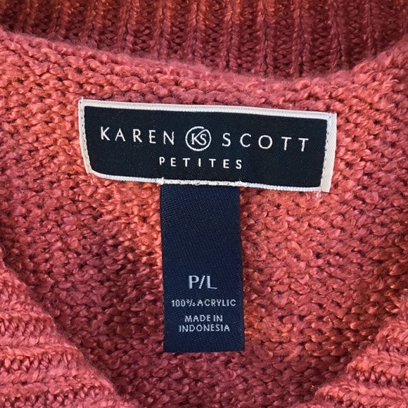 🌤⛄️⛅️⛄️KAREN SCOTT PULLOVER SWEATER⛄️⛅️⛄️🌤 - Picture 3 of 5